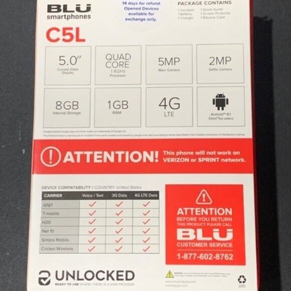 BLU C5L Unlocked phone (8GB) - Black - Picture 2 of 2